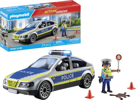 Voiture Police Avec Sirène Et Gyrophare Playmobil La Boite - vue 10