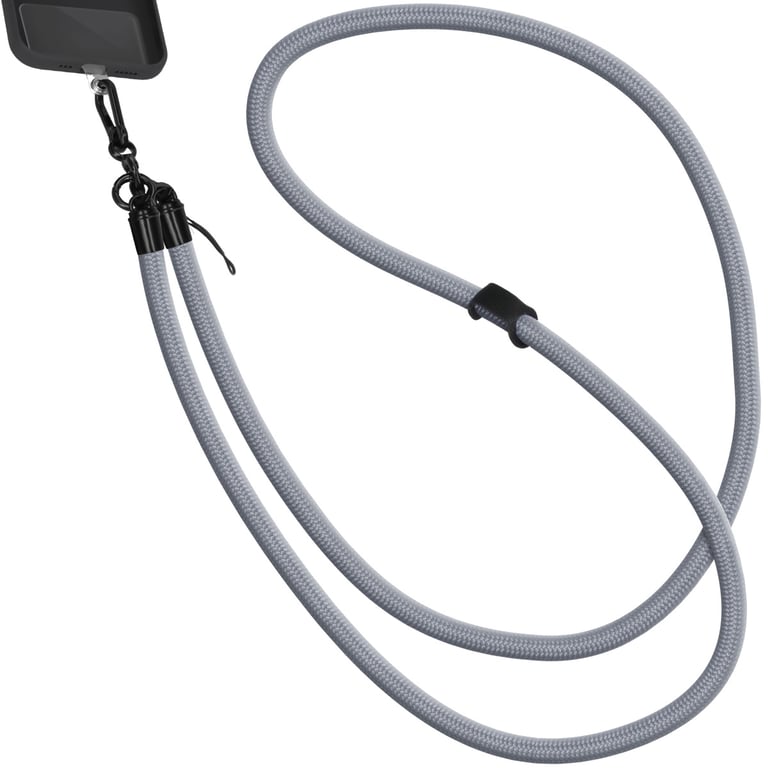 imoshion ?Cordon de téléphone universel taille unique - 10 mm d'épaisseur - Gris foncé - Neuf