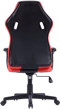 Chaise de joueur noir noir rouge