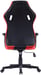 Chaise de joueur noir noir rouge