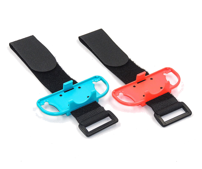 Brassard Poignee x2 pour Joy-Con Manette Nintendo Switch Just Dance (BLEU/ROUGE)