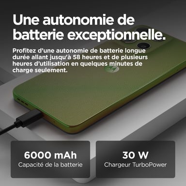 moto g15 power (4G) 256 Go, Vert