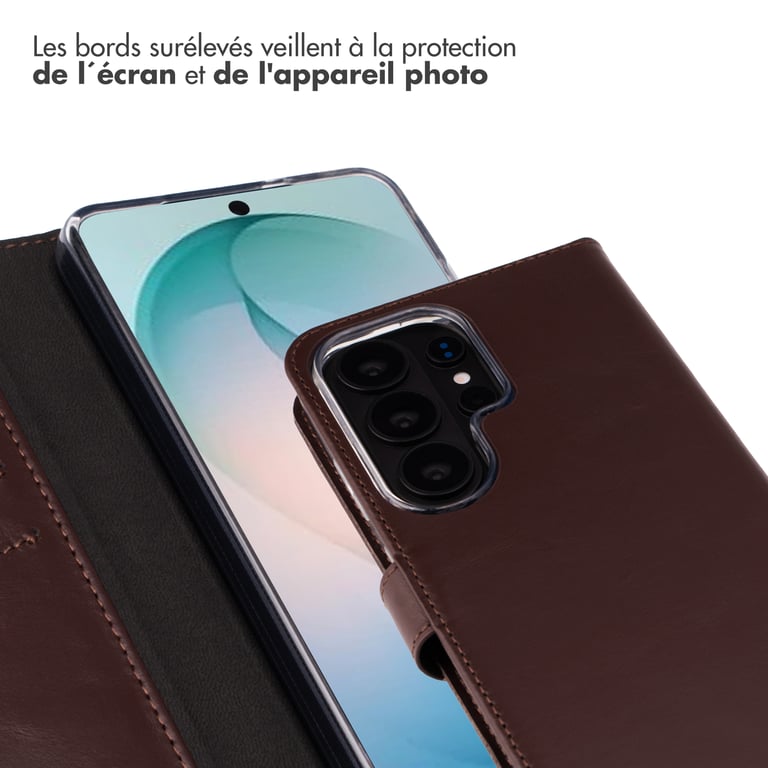 Selencia Étui portefeuille en cuir véritable pour Samsung Galaxy S26 Ultra Neuf - vue 2