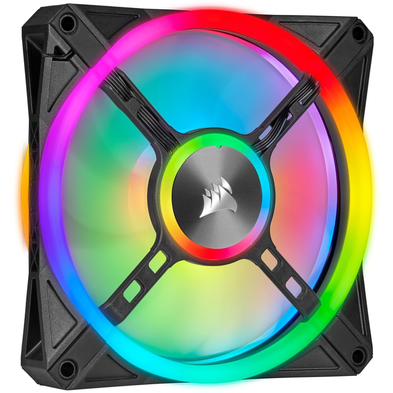 Corsair iCUE QL140 RGB Boitier PC Ventilateur 14 cm Noir, Gris - Neuf