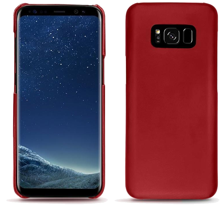 Coque cuir Samsung Galaxy S8 - Coque arrièreRouge