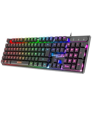 Spirit of Gamer PRO-K1 clavier Gaming USB AZERTY Noir - Neuf
