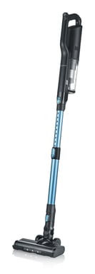Severin HV 7151 aspirateur balai et balai électrique Batterie Sec HEPA Sans sac 300 W Noir, Bleu, Argent 2,2 Ah