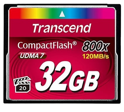 Memoria flash Transcend TS32GCF800 32 GB CompactFlash MLC