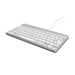 R-Go Tools Teclado ergonómico R-Go Compact Break, teclado compacto con software de pausa, AZERTY (FR), cableado, blanco