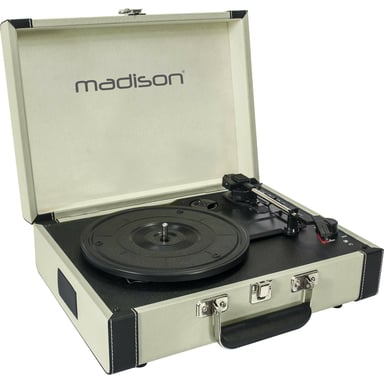 Madison Sound MAD-RETROCASE-CR Lettore di dischi a trazione diretta Manuale di Crema