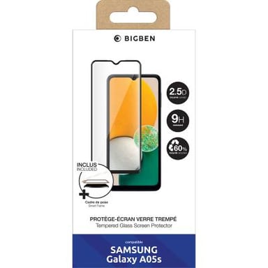 Samsung Galaxy A05s protezione dello schermo in vetro temperato 2.5D con SmartFrame