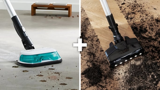 Bosch BCS71HYG4 aspirateur balai et balai électrique Batterie Sec&humide HEPA Sans sac 0,3 L 23,5 W Noir, Blanc 3 Ah