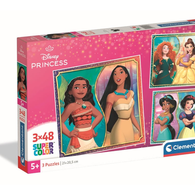 Clementoni 3x48 pièces Disney Princess Neuf