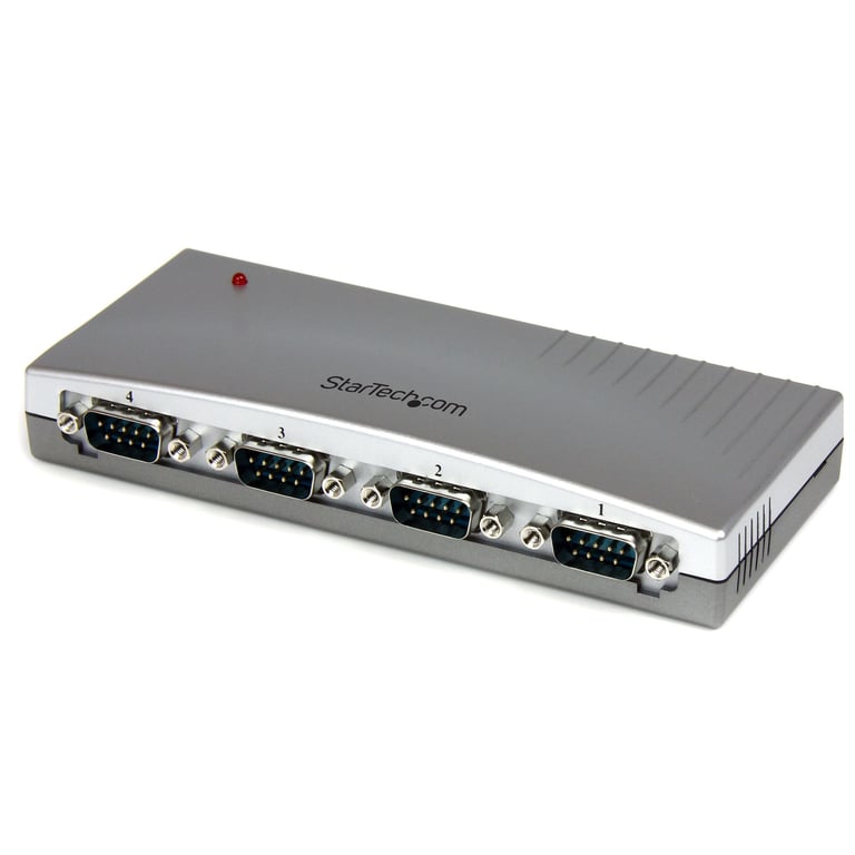 StarTech.com Hub série RS232 à 4 ports Adaptateur USB vers 4x DB9 RS232 alimenté par bus Neuf
