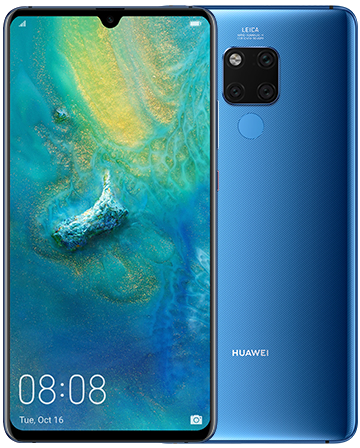 Mate 20 X 128 Go, Bleu, débloqué