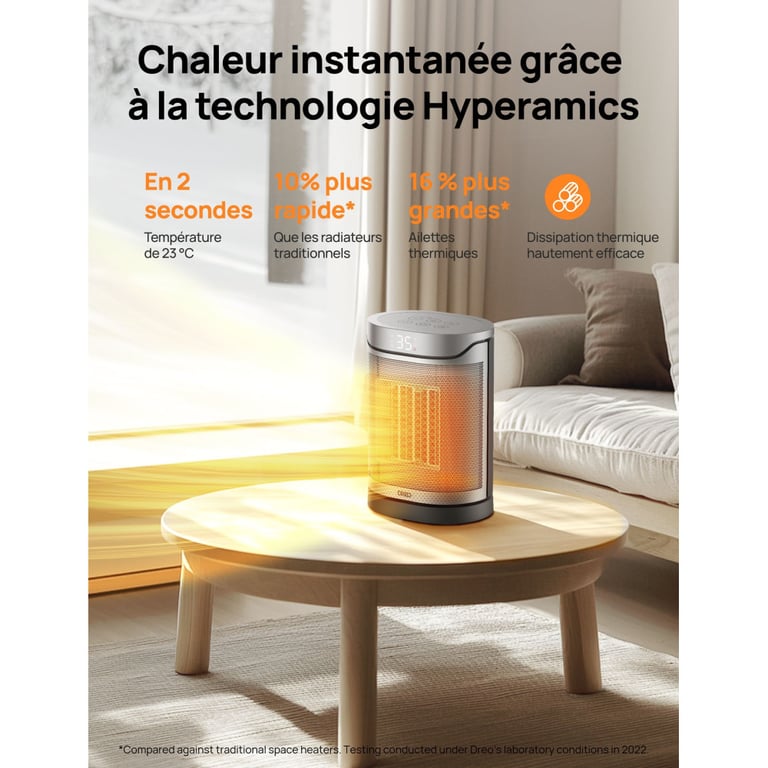 Chauffage dappoint Hyper céramique Dreo Heater 318 Colonne - vue 2