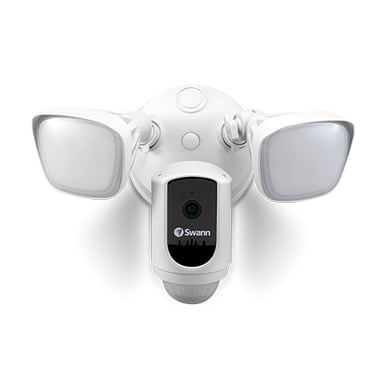 SWANN Cámara de vigilancia exterior con foco inalámbrico 1080P