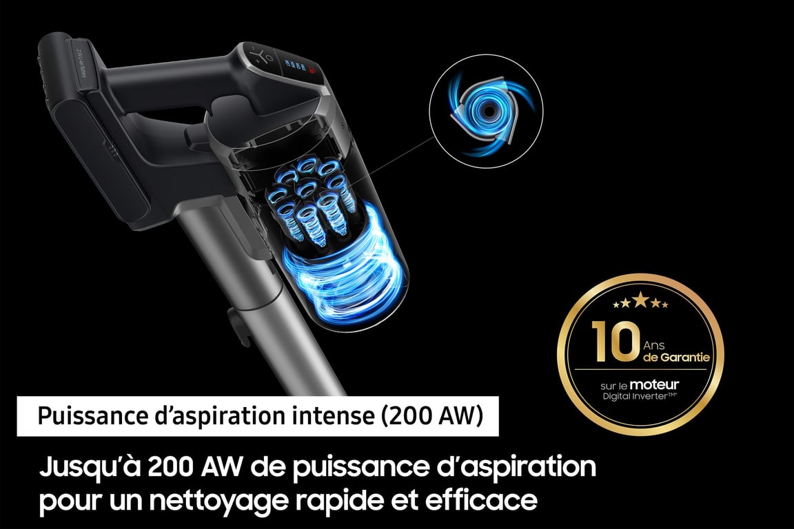 Aspirateur Balai Jet Vs20b75b1r4 Samsung - vue 8