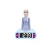 Reloj despertador con luz nocturna 3D Lexibook Snow Queen Elsa y efectos de sonido