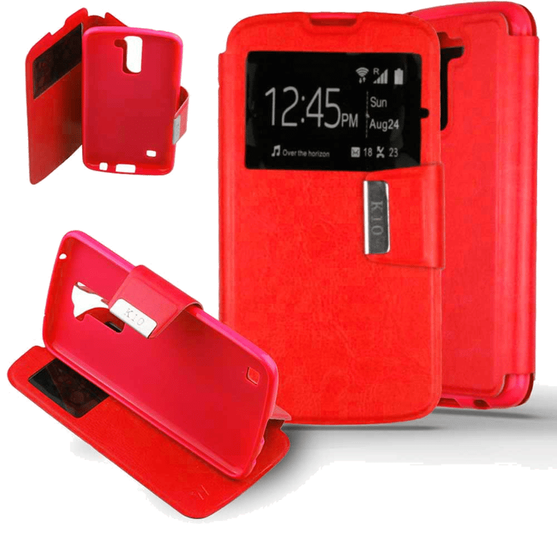 Etui Folio compatible Rouge LG K10