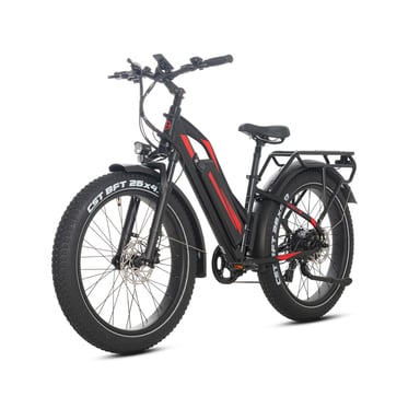 E-bike JOBOBIKE ROBIN PRO ST-F33 per adulti con batteria da 48V 17,5Ah - Nero