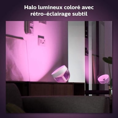 White & Color Ambiance, Iris compatible Bluetooth, Blanc, fonctionne avec Alexa, Google Assistant et Apple Homekit