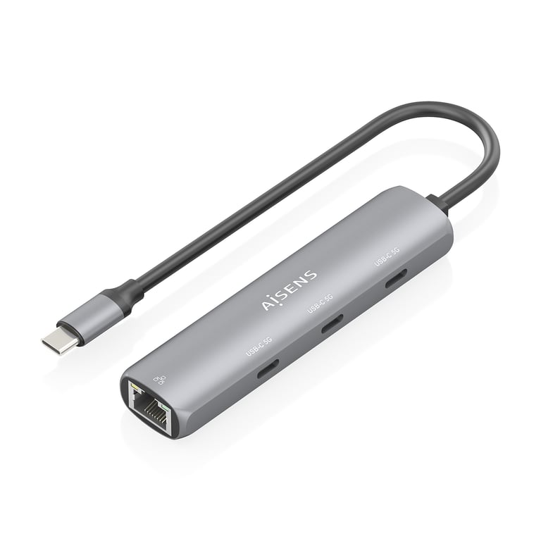 AISENS ASUC 4P041 GR station d'accueil Avec fil USB 3.2 Gen 1 3.1 Gen 1 Type C Neuf