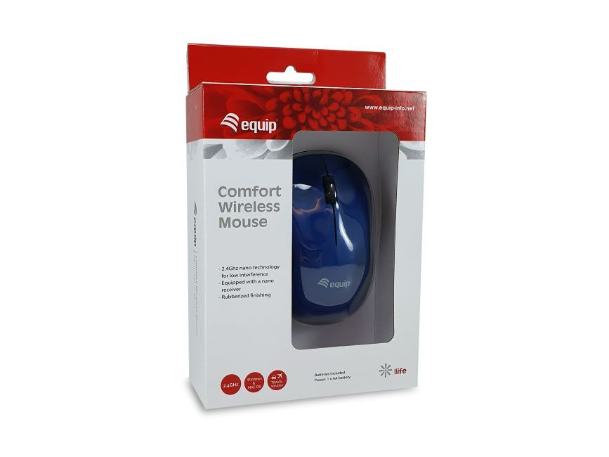 Souris Bureau Equip 245112 – Ambidextre, 1200 DPI, RF sans fil - vue 3