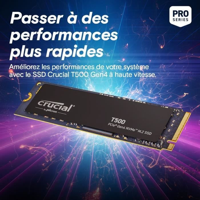Crucial T500 4 To - vue 3