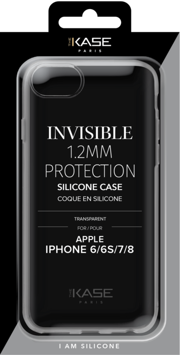 (O) Funda Invisible Delgada para Apple iPhone 6/6s/7/8/SE 2020/SE 2022 1,2mm, Transparente