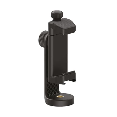 WE Generation Adaptador universal para trípode de smartphone para retransmisiones en directo se adapta a todos los teléfonos, rotación vertical y horizontal, sujeción ajustable