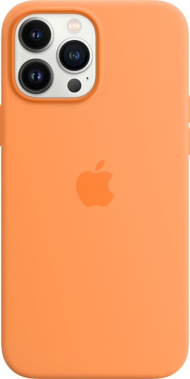 Coque en silicone avec MagSafe pour iPhone 13 Pro Max Orange