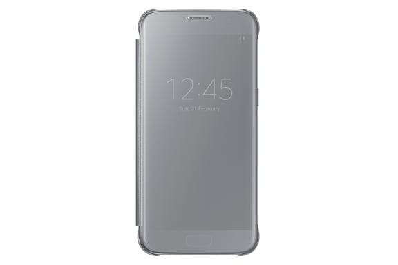 Samsung Galaxy S7 Clear View Cover - Plata