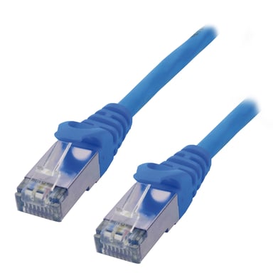 MCL FTP6-0.5M/B cable de red Azul 0,5 m Cat6 F/UTP (FTP)