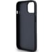 Custodia per iPhone 15 Plus Repeat Edition con motivo a strisce tonali e logo metallico
