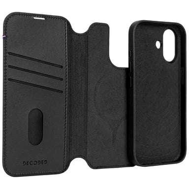 Decoded Funda MagSafe para iPhone 17 Folio Desmontable Elegante y Duradero Negro