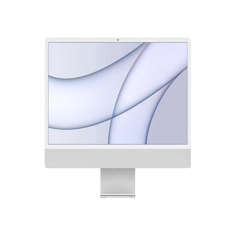 iMac Apple M1 (2021) 24 , 3,2 Ghz 512 Go SSD 16 Go Apple Gpu 7, Argent - Qwerty It - Excellent État