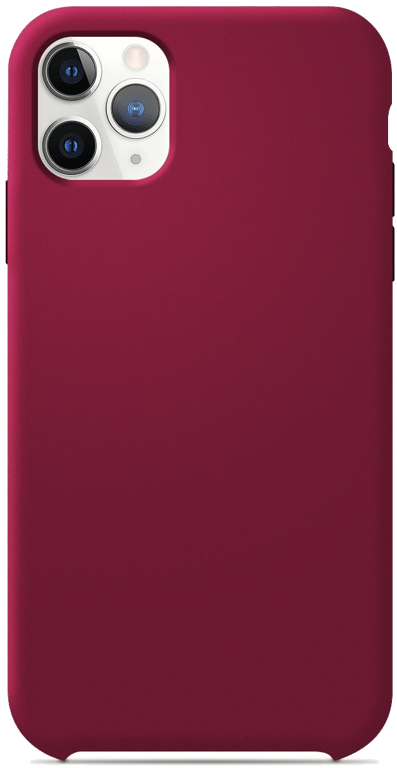 Coque silicone unie compatible Soft Touch Rouge Passion Apple iPhone 11 Pro