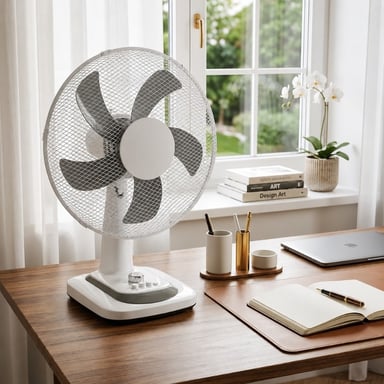 Ventilateur De Table 40 Cm – 50w Avec Minuteur