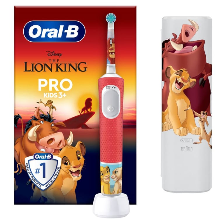 Brosse à dents électrique Vitality Pro Kids Roi Lion + étui de voyage - vue 1