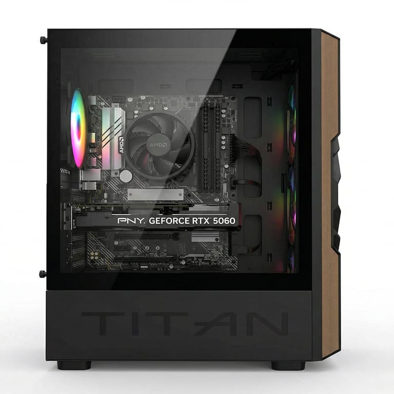 Pack Complet PC Gaming PC Racing Cosmo - AMD Ryzen 5 5500 | RTX 3050 6GB | 16 Go RAM | 1 To SSD | Écran 24  | Windows 11 Pro - Neuf