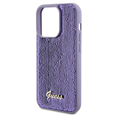 Coque pour iPhone 14 Pro Antichocs Souple Motif Sequins Violet