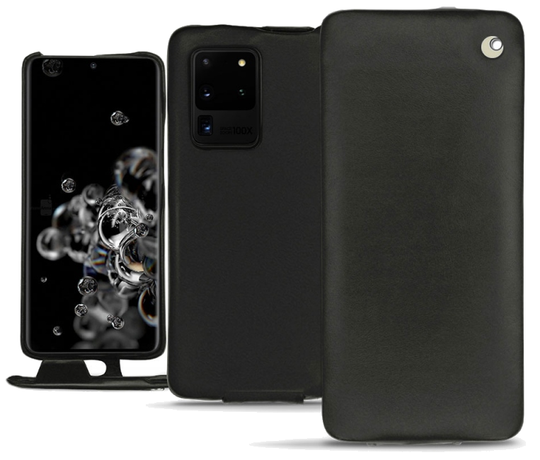 Housse cuir Samsung Galaxy S20 Ultra 5G - Rabat verticalNoir