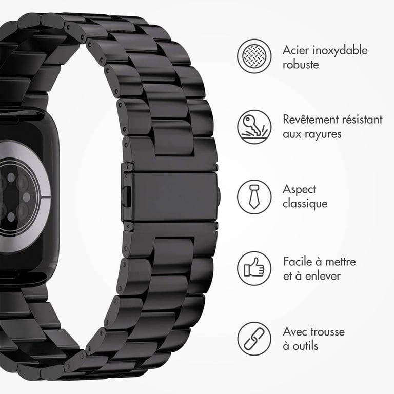 Bracelet Apple Watch 42mm Acier - vue 3