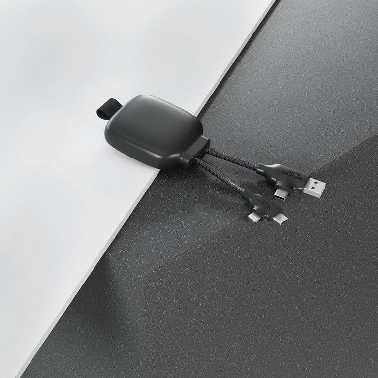 Câble Connecteurs USB 4 en 1 Chargeur Universel et Batterie Externe 3000 mAh en Plastique Recyclé Xoopar Gamma Lite Neuf - vue 9