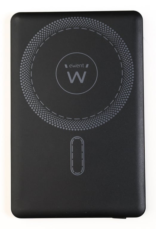 Ewent Power Bank EW1160 UltraSlim 5000mAh MagSafe® PD Chargeur Portable Rapide Compact Compatible iPhone Samsung Xiaomi iPad