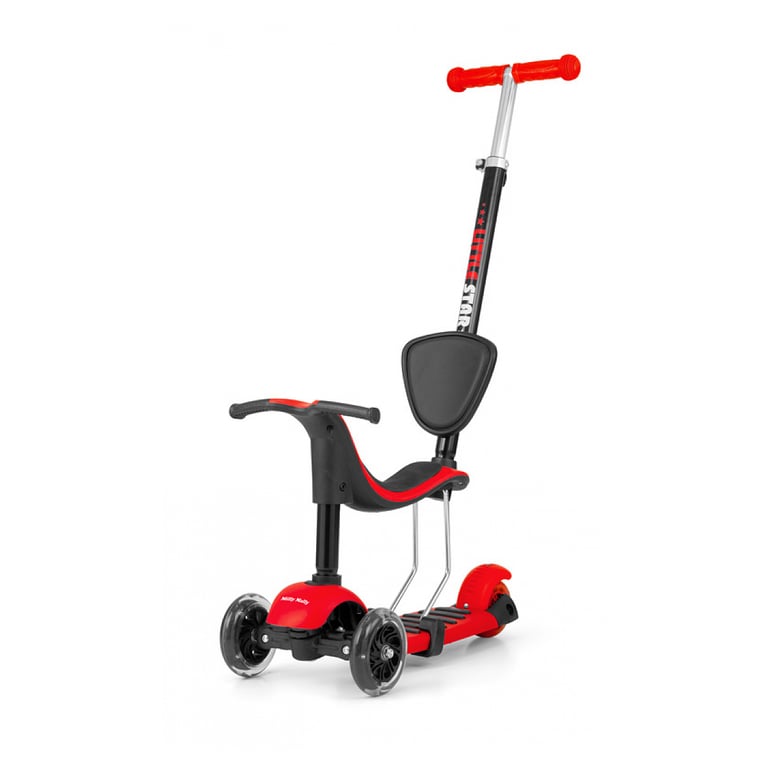 Milly Mally Little Star 3-in-1 step Junior Frein &agrave; pied Rouge