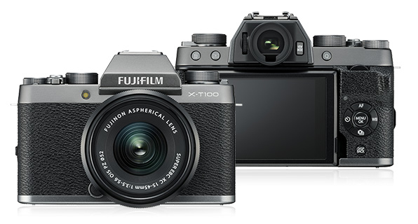 Fujifilm X T100 + XC 15-45mm F/3.5-5.6 OIS PZ MILC 24,2 MP CMOS 6000 x 4000 Pixeles Plata