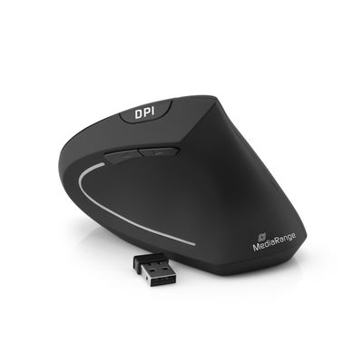 Souris MediaRange MROS232 – Optique 1600 DPI, Droitier, Sans Fil, 6 Boutons - vue 3