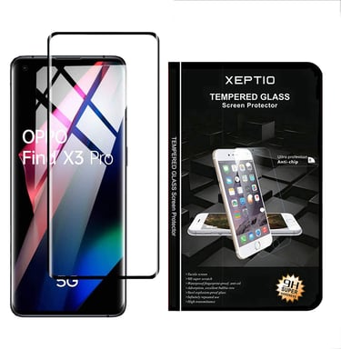 OPPO Find X3 Pro 5G vitre protection écran noir